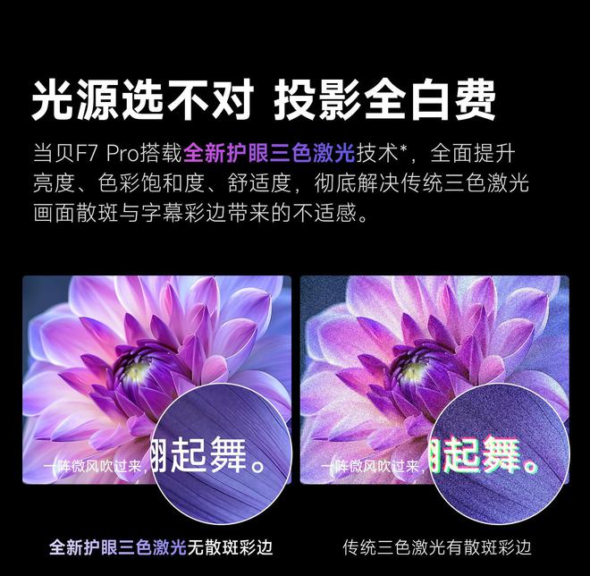 Pro3600流明高亮度白天观影毫无压力pg模拟器试玩618客厅投影仪选择当贝F7(图3)